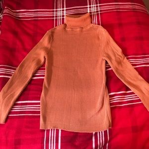 (SOLD) Women’s Long Sleeve Orange Turtleneck